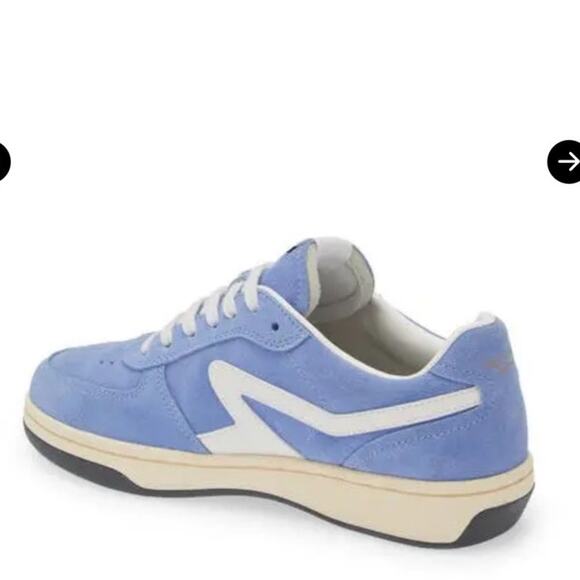Rag & Bone Retro Court Sneaker Retro Blue Suede Size 38.5 - Picture 2 of 9